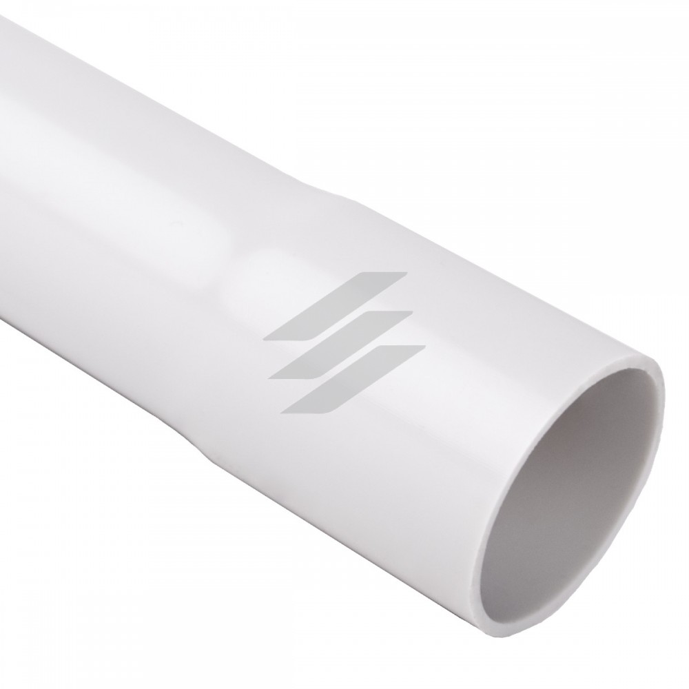 Труба жорстка 320 N/5см з раструбом для з'єднання, Ø16мм, полікарбонат, безгалогенна, t застосування-45-90 °с, світло-сіра, Упаковка 30 м, 1516ЕHF_KA, КОПОС